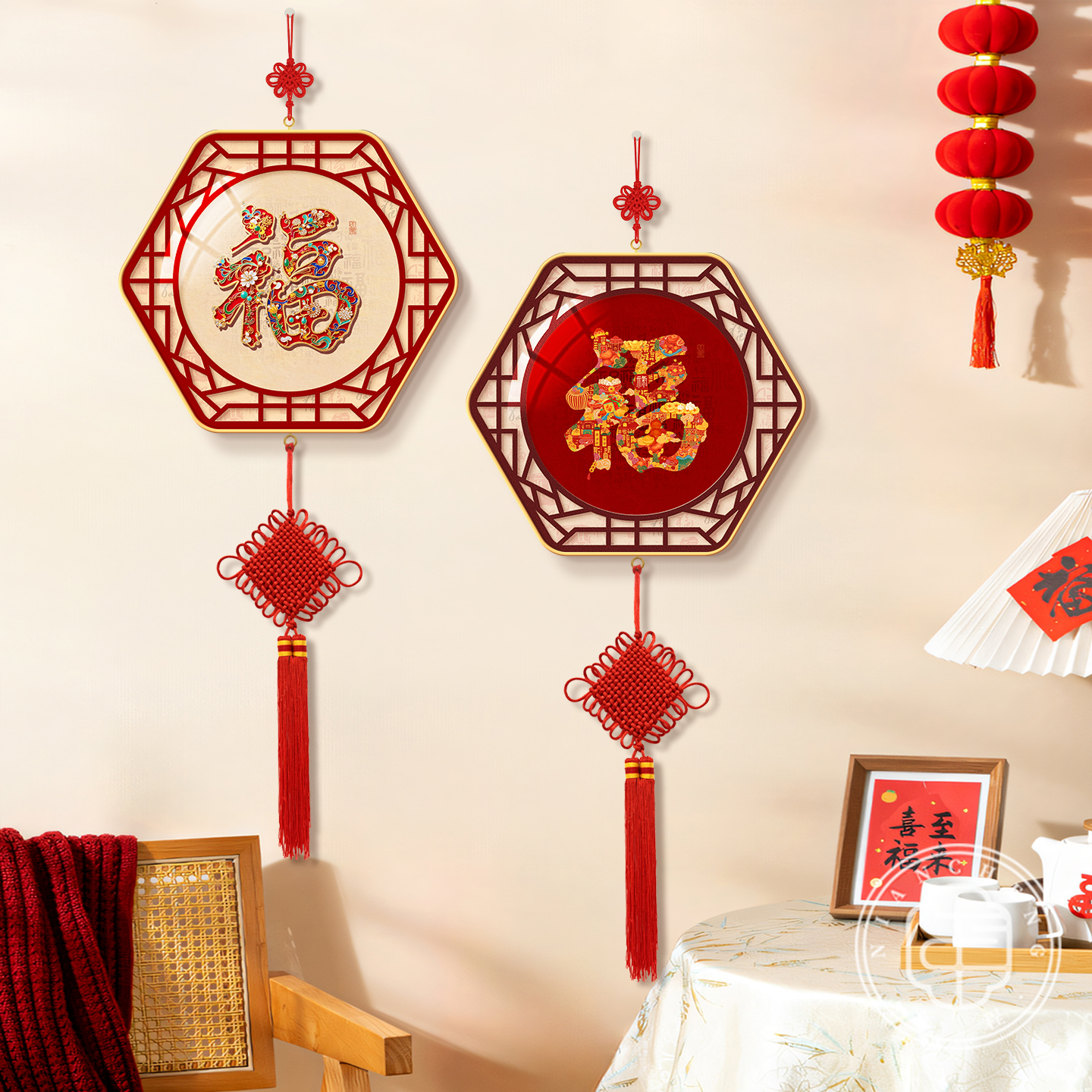 【热销爆款】喜庆福字装饰画挂件