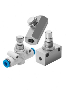 FESTO节流阀GRO-QS-6-4-1/8-1/4-M5-B 193973 193972 151214 2109