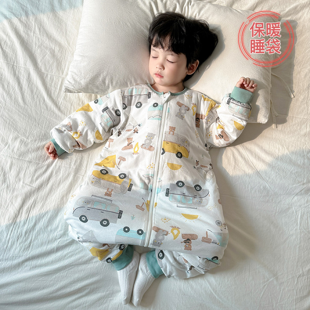 童诺喜男孩睡袋秋冬款防踢被纯棉冬季加厚儿童分腿连身睡衣女睡袋,童装/婴儿装/亲子装,家居服连体衣,淘宝优惠券,粉丝福利购,淘宝优惠卷