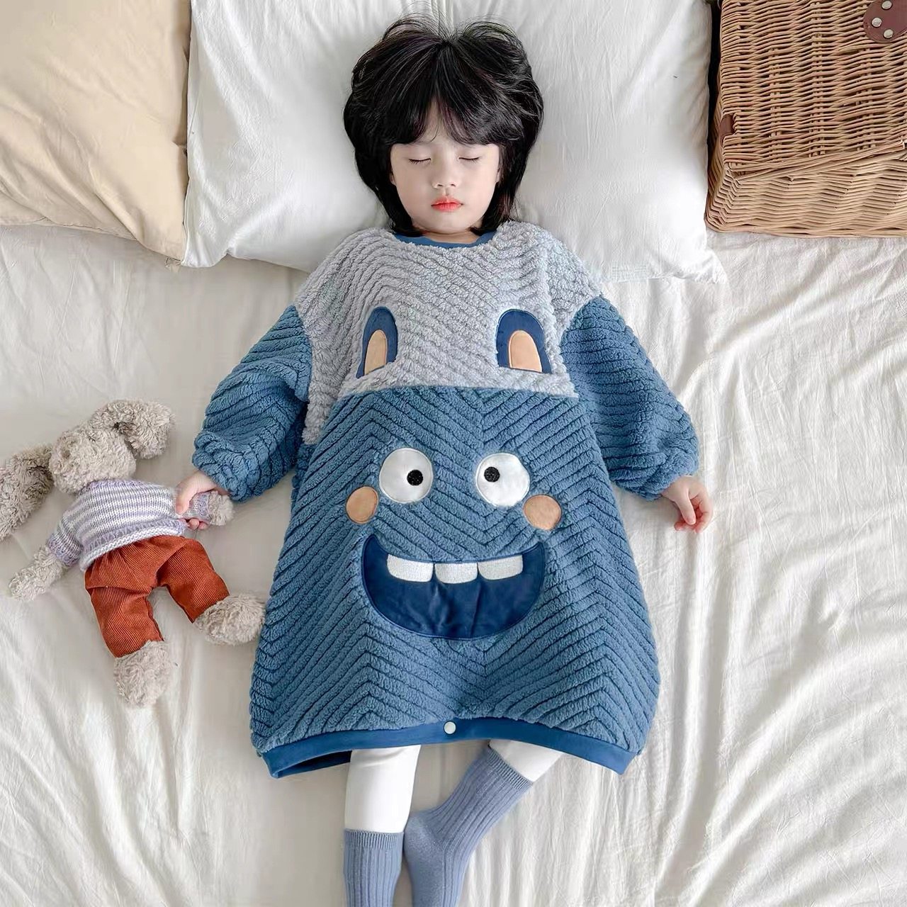 童诺喜法兰绒儿童睡袋防踢被冬季男童女童宝宝春秋婴儿连体衣睡衣,童装/婴儿装/亲子装,家居裙/睡裙,淘宝优惠券,粉丝福利购,淘宝优惠卷