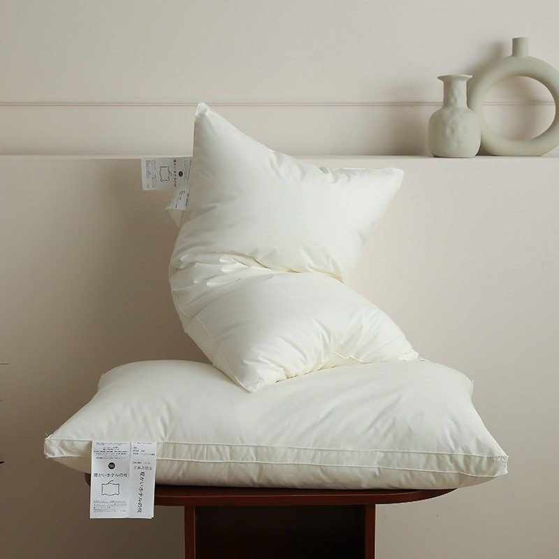 A类纯棉枕头枕芯不睡眠变形护枕头家用软颈助不塌陷五星单人酒店