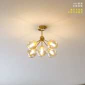 全铜后现代吊灯客厅灯饰简约餐厅卧室大气北欧分子灯具魔豆过道灯