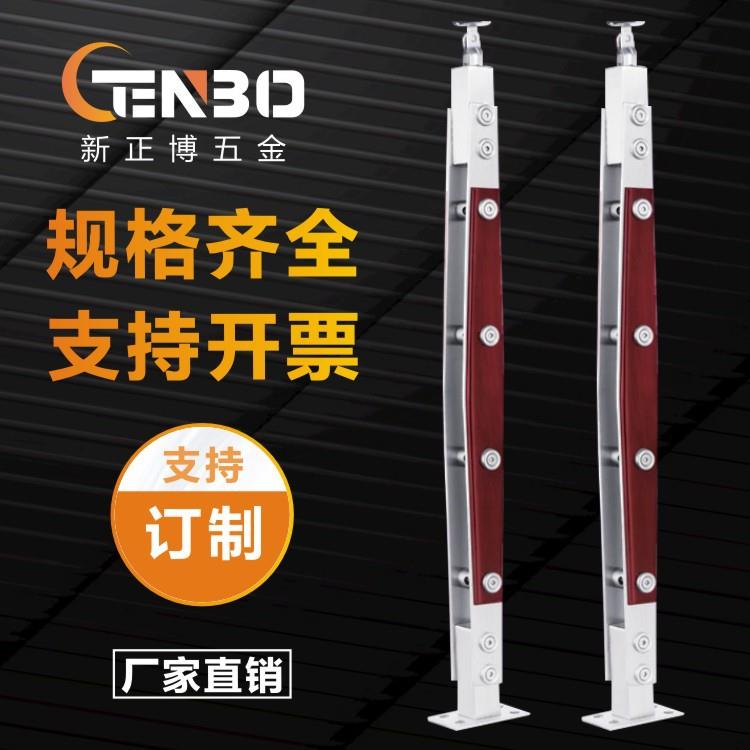 不锈钢楼梯立柱 阳台栏杆玻璃扶手201/304不锈钢立柱商场护栏杆图片