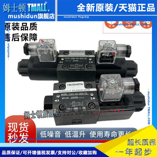 YOUSHENG油圣DSG-02-3C2-DL LW D24/A220电磁阀2B2 2D2 3C3/4/5/6