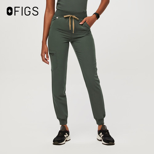 FIGS ZAMORA系列高腰束脚女士刷手服 口腔 牙科 医生工作服 长裤