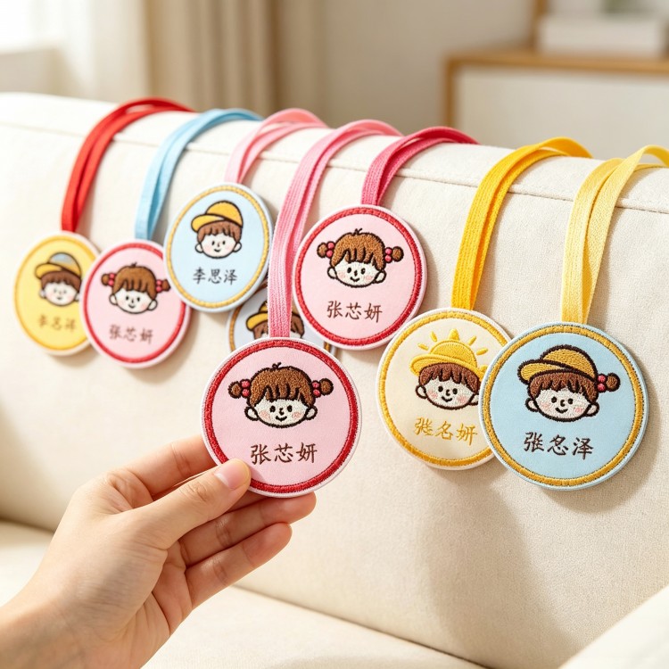 幼儿园书包姓名挂牌儿童开学季姓名贴吊牌防丢防水行李箱名字免缝