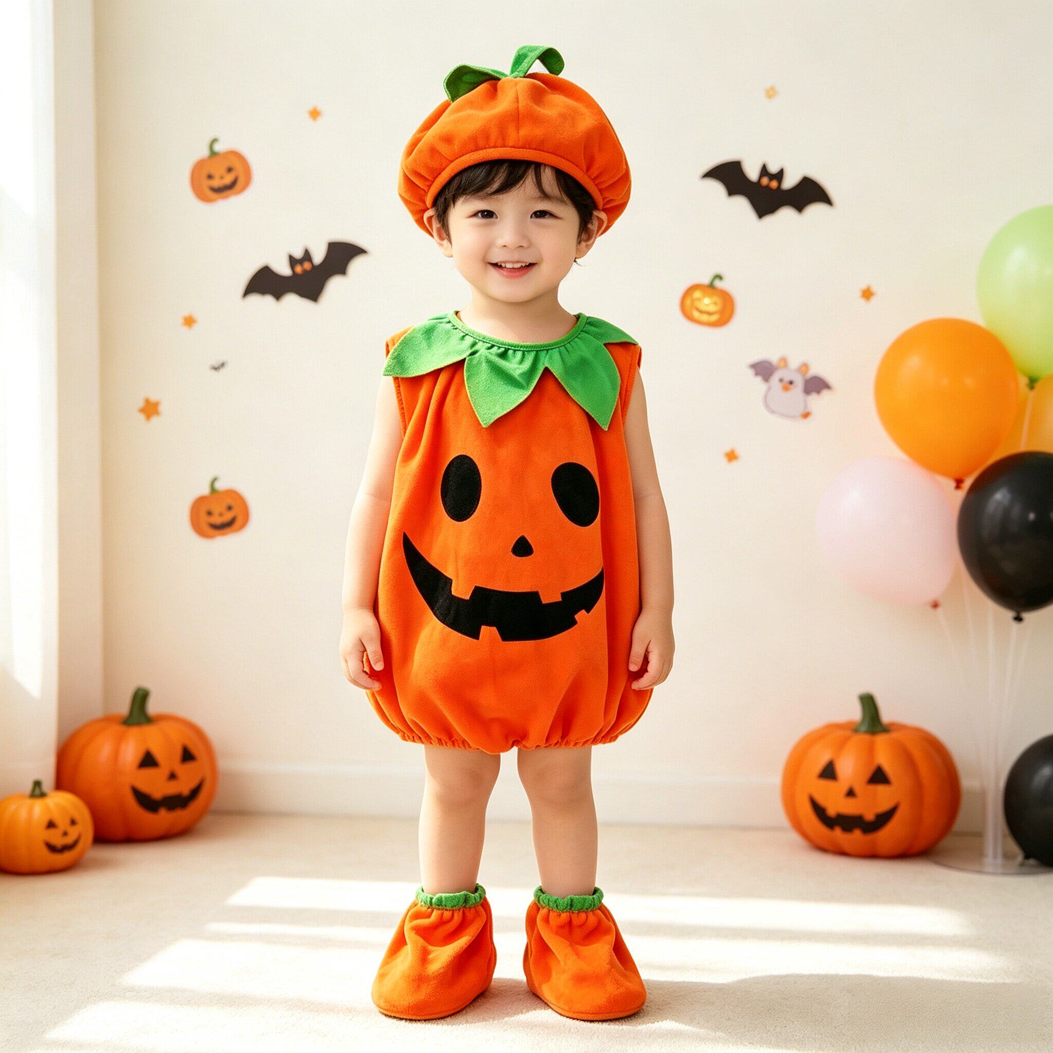 万圣节儿童服装宝宝halloween南瓜衣服可爱幼儿园男女童cos装扮