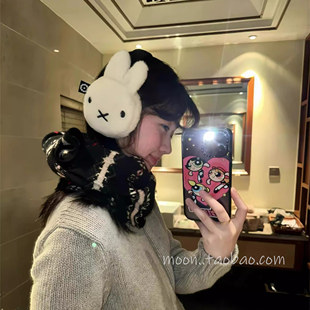可爱毛绒兔子耳罩女生冬季保暖护耳防冻学生骑行耳包博主同款耳套