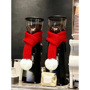 2026新年装饰咖啡机围巾马年元旦店铺磨豆机挂饰氛围感拍照道具