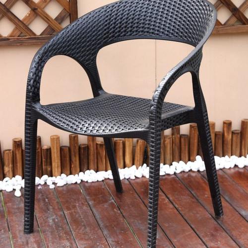 户外椅子庭院花园塑料凳子单椅咖啡厅大排档靠背椅露天阳台外摆椅