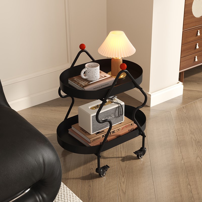 2025新款法式j沙发边几轻奢高级感可移动小桌子创意小型艺术茶几