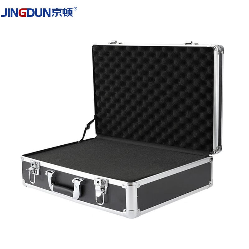 京顿470*355*150MM铝合金手提箱工具箱密码锁R保险箱精密设备仪器