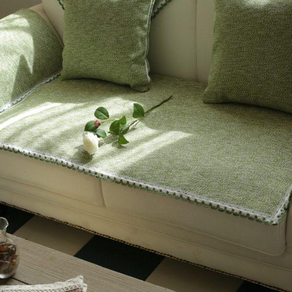 亚麻沙发垫布艺欧式 四季通用防滑简约现代 实木真皮沙发巾套棉麻