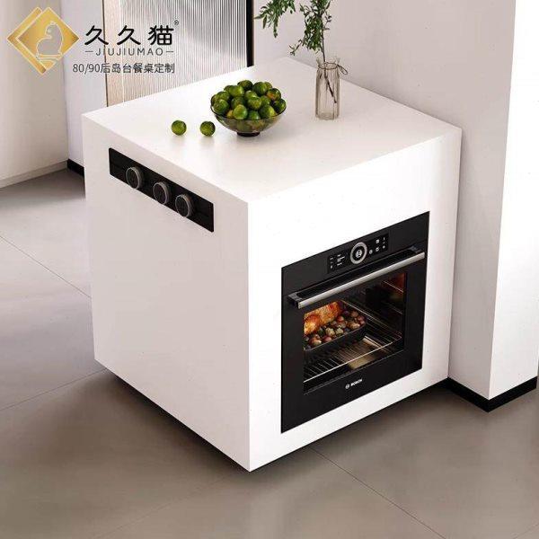 岛台餐桌一体多功能单柜头岛头超餐边柜镶嵌烤箱电磁炉意式料理台,住宅家具,岛台餐桌,淘宝优惠券,粉丝福利购,淘宝优惠卷
