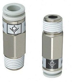 优型单向阀AKH06A/08B/10A/12B/04A-M5-01-02-03-04S白色铜接头