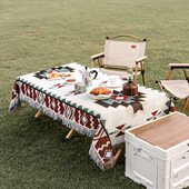 户外露营桌布野餐垫防潮垫帐篷野营地垫加厚便携草地公园家用毯子