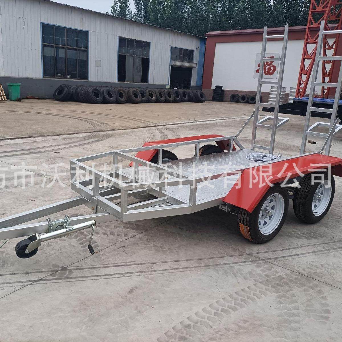 3吨挖机拖车平板挂车镀锌拖车牵引运输拖车微挖配套车辆收割机拖,五金/工具,工具车/便携工具推车/平板工具车,淘宝优惠券,粉丝福利购,淘宝优惠卷