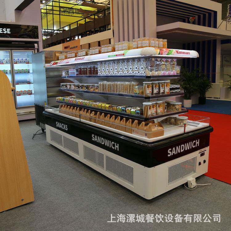 保鲜柜展示柜 超饮市果环岛柜漯城餐饮牛奶料冷藏柜 保鲜冷藏设水