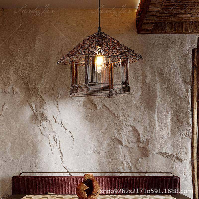 法式藤艺吊灯房子草帽藤编灯东南亚创意田园民宿复古阳台餐厅灯具,清洗/食品/商业设备,风口/风叶/风机配件,淘宝优惠券,粉丝福利购,淘宝优惠卷