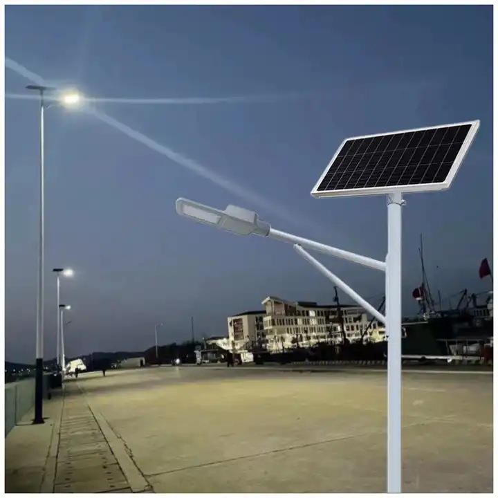 路灯led太阳能路灯A字臂海螺臂100w乡村道路照明户外路灯