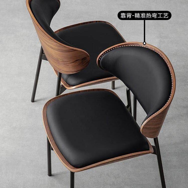 意式轻奢中古风实木靠背软包肤感皮餐椅家用洽谈椅耐用设计师,清洗/食品/商业设备,风口/风叶/风机配件,淘宝优惠券,粉丝福利购,淘宝优惠卷