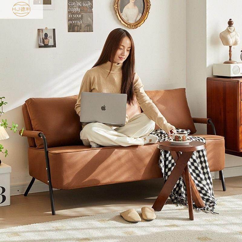 客厅简易小沙发北欧简约现代网红出租房小户型客厅皮艺双人小沙发,特色手工艺,其他特色工艺品,淘宝优惠券,粉丝福利购,淘宝优惠卷