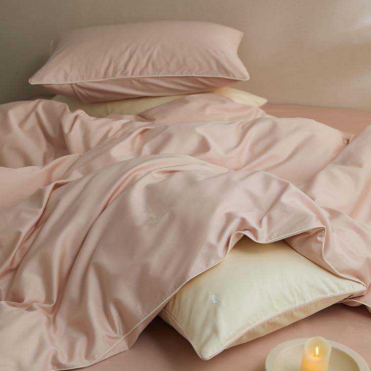 桃夭粉”100支长绒棉贡缎四件套小云朵刺绣纯色亲肤裸睡床品床笠,金属材料及制品,金属加工件/五金加工件,淘宝优惠券,粉丝福利购,淘宝优惠卷
