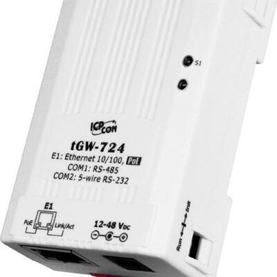 Modbus/TCP转ModbusRTU串口联网网关，带PoE口S-232和485