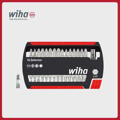 wiha威汉德国进口25mm标准批头匣31支装一字十字米字异形套筒