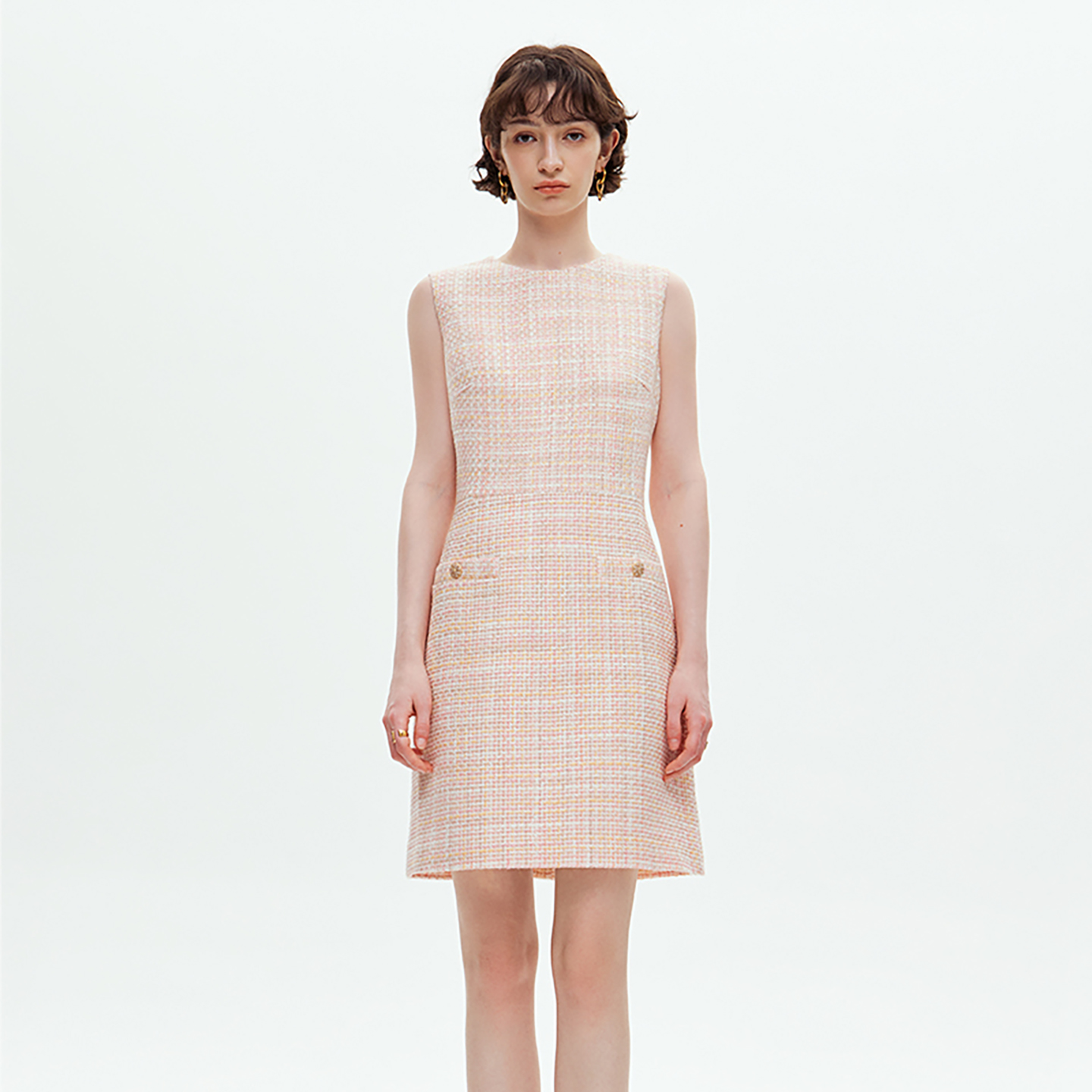 VERTOW2025春秋新款无袖连衣裙