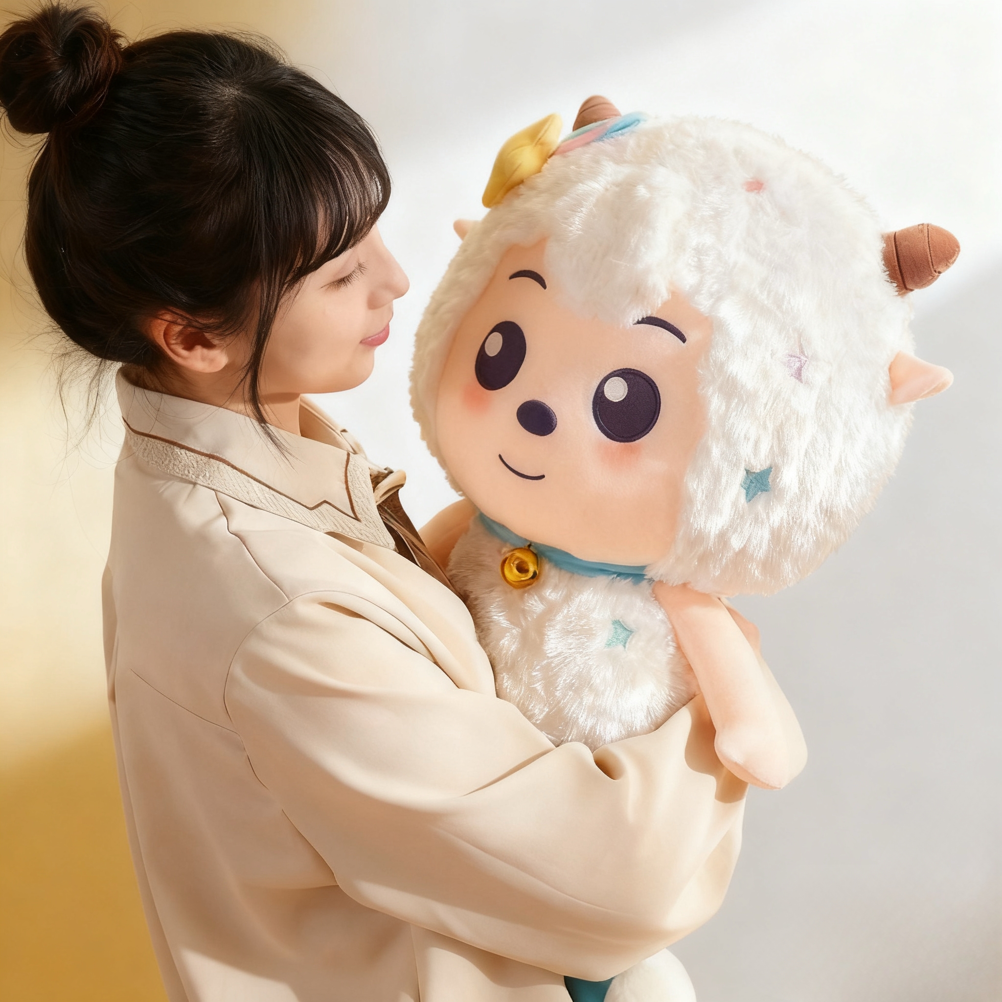 礼礼喜羊羊与灰太狼毛绒玩具美羊羊公仔懒羊羊抱枕礼物女生生日礼