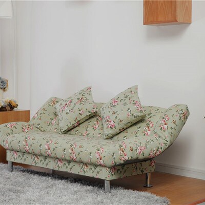 现代简约整装沙发床可折叠两用懒人布艺沙发单人床1.U81.5米免拆