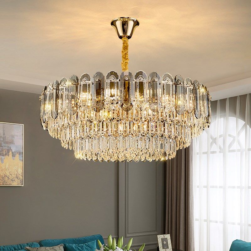 轻奢水晶吊灯客厅灯2024年新款书房灯具现代简约大气高档餐厅灯饰,家装灯饰光源,客厅吊灯,淘宝优惠券,粉丝福利购,淘宝优惠卷