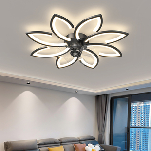客厅吸顶风扇灯卧室简约现代吊扇灯一体房间主卧餐厅家用电扇吊灯