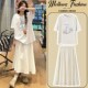 夏季 2o025新款 韩版 孕妇连衣裙套装 休闲圆领短袖 上衣半身裙两件套