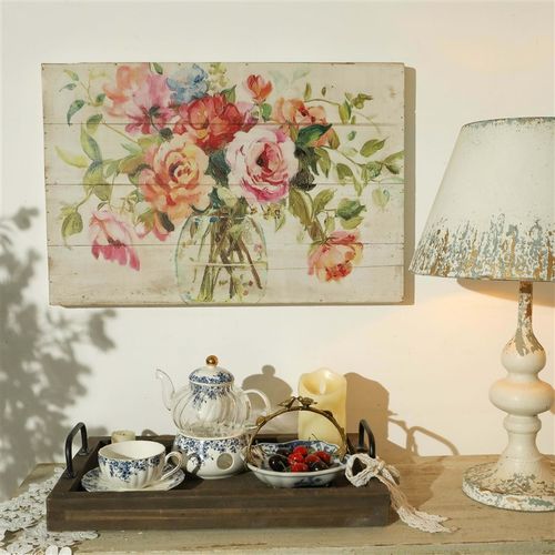 法式装饰挂画卧室花朵挂画