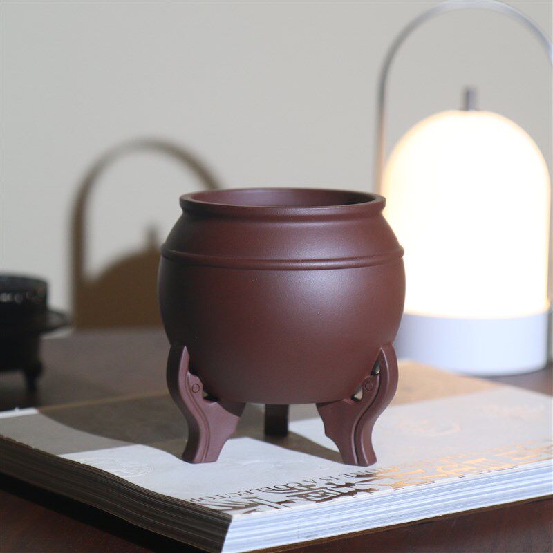 紫砂花盆孙伟制名家盆菖蒲盆古典盆景盆桌面盆栽仿古小盆茶桌室内