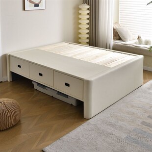 可定制尺寸抽屉储物无床头小户型不占地方实木榻榻米床架子排骨架