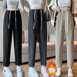 秋冬款 托腹裤 外穿外裤 加绒加厚冬季 保暖百搭孕妇棉裤 怀孕阔腿裤