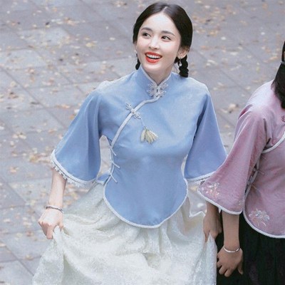 民国风小洋装少女两件套古装学生装大家闺秀女装复古文艺装演出服