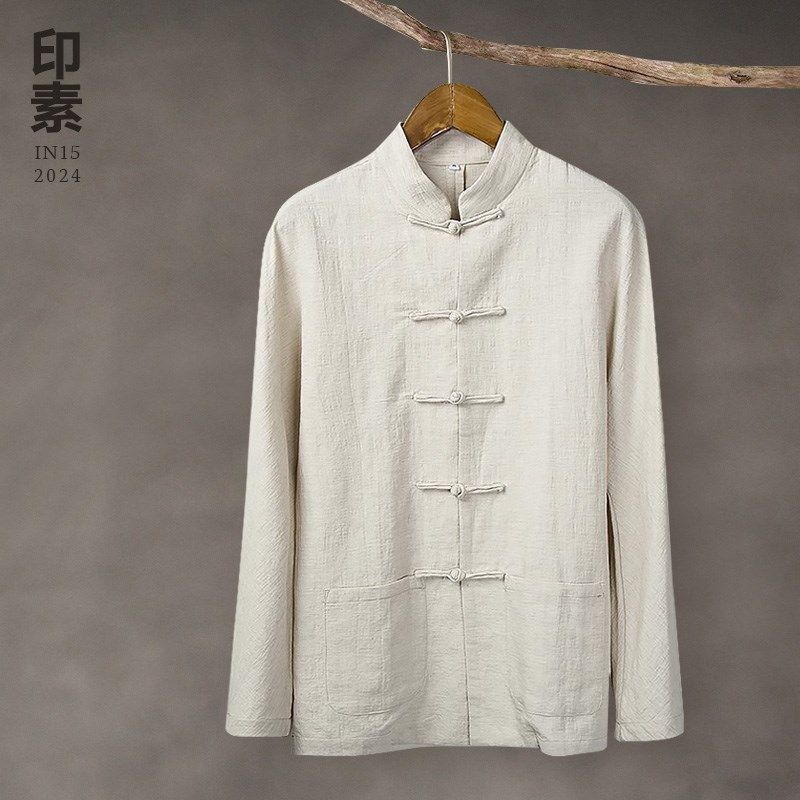 春款棉麻男装中式情侣唐装盘扣亚麻衬衫男士立领长袖中国风衬衣,男装,其他民族服装,淘宝优惠券,粉丝福利购,淘宝优惠卷