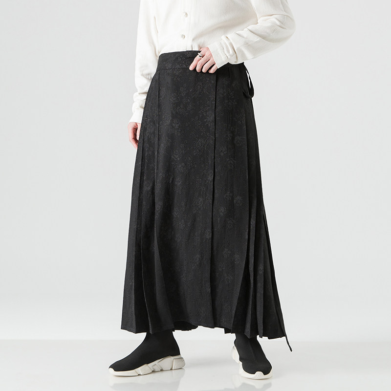 新品古风汉服宽松马面裙中式改良汉服搭配阔腿裤传统男女古装裤裙,男装,秀禾服,淘宝优惠券,粉丝福利购,淘宝优惠卷