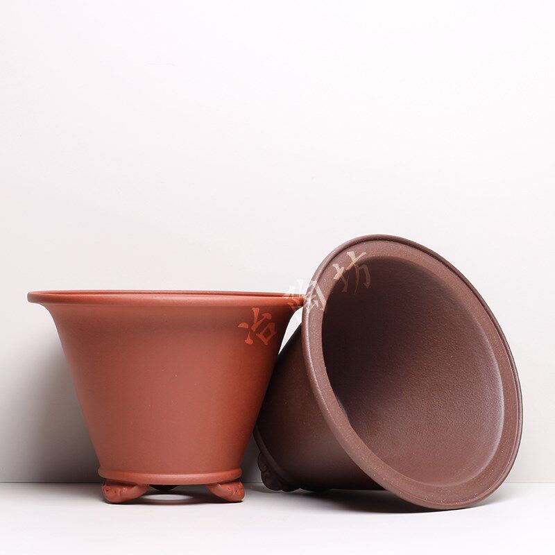 宜兴紫砂盆景花盆家用桌面小号圆形云纹三脚多肉花卉陶瓷盆透水,鲜花速递/花卉仿真/绿植园艺,花盆,淘宝优惠券,粉丝福利购,淘宝优惠卷