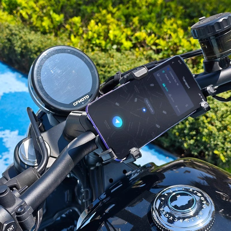 春风CLC450减震手机支架摩托车五匹螃蟹彩色导航架防震中置无线充