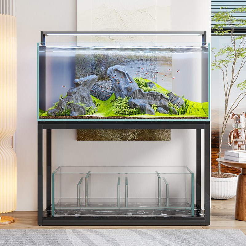 鱼缸架钢木底柜客厅金属架子铁艺储物架置物架子鱼缸桌子底座底架