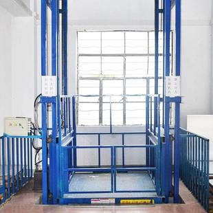 电动液压升降机导轨式固定提升平台仓库货梯杂货电梯平移上下楼