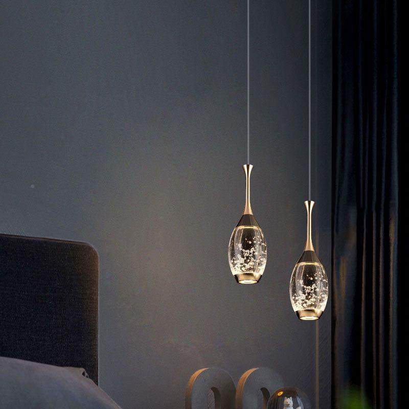 卧室头吊灯水床晶高端2红025网现代D-43轻简约服装奢商用单头吊灯