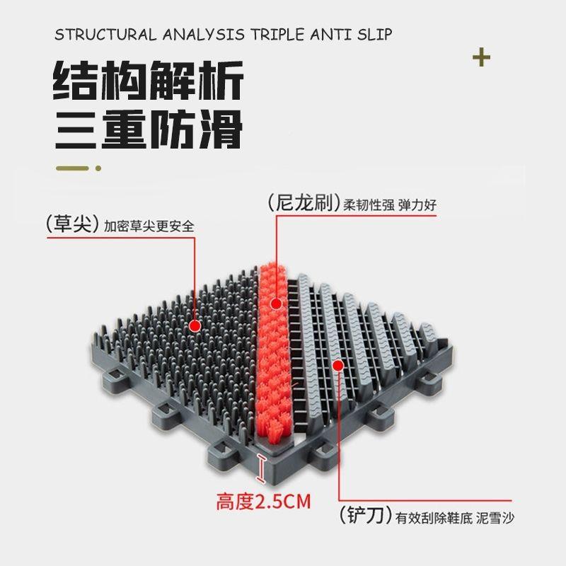 酒脚垫发货防滑下雪用店蹭8地垫一家三PDD10172合小时4台阶入户防