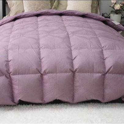 棉自充绒层大提全花羽绒被被壳半成je-64品被套不跑响绒无声双羽