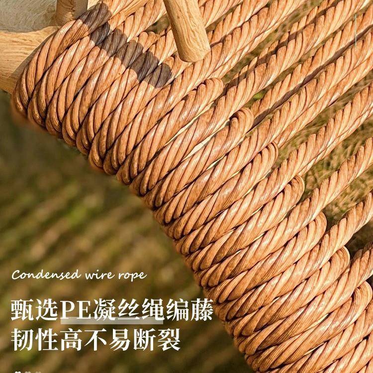 户外千秋QKC千网庭院秋室外双人吊床室内小院荡红花园秋千椅吊椅